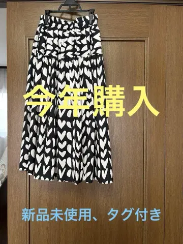 natural mist Class 하트 무늬 스커트