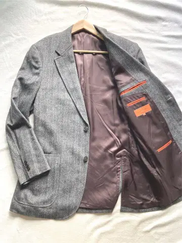 WILKERS BASHFORD 캐시미어 100 트위드 자켓 3L