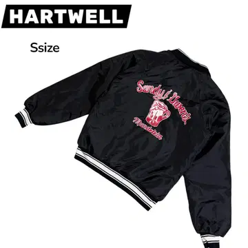 HARTWELL 백 프린트 바시티 자켓 빈티지 USA제 S 사이즈
