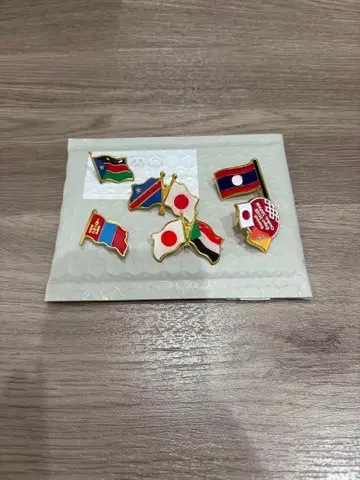 오사카 간사이 엑스포 핀 배지 6개 세트