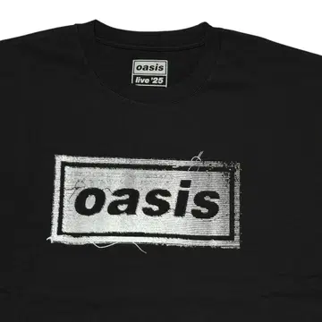 XL oasis Live'25 투어 로고 티셔츠