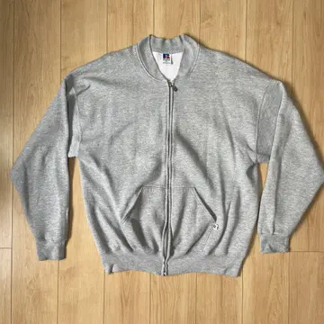 Russell xxl USA 그레이 지퍼 가디건