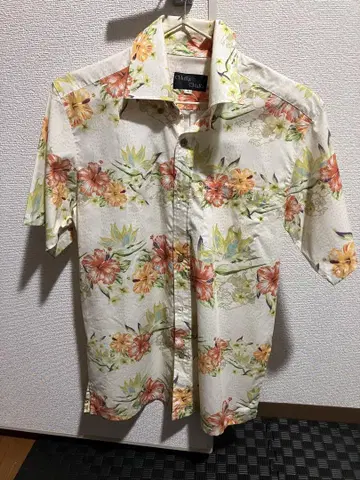 카리유시 옐로우 컬러 꽃무늬