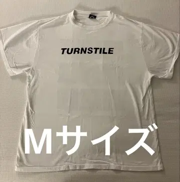 [새상품] TURNSTILE 2025 투어 티셔츠 화이트 M사이즈