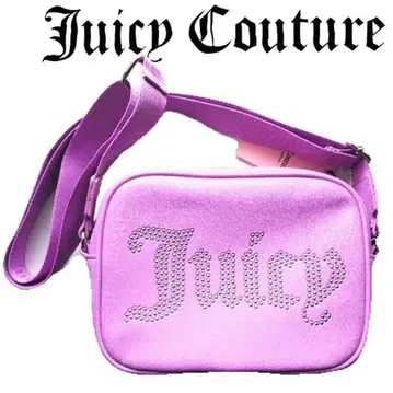 Juicy Couture 스터드 로고 숄더백 퍼플 핑크