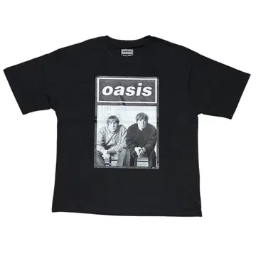XL oasis Live'25 Tour 포토 모노 티셔츠