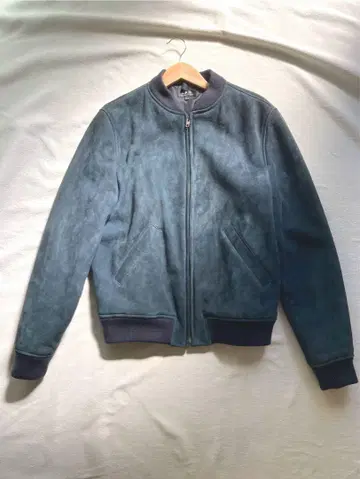 A.P.C 램 가죽 스웨이드 블루종 네이비 사이즈 L