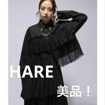 선착순! 튤 도킹 셔츠 HARE 셔츠 블라우스 [ 새상품급 ]