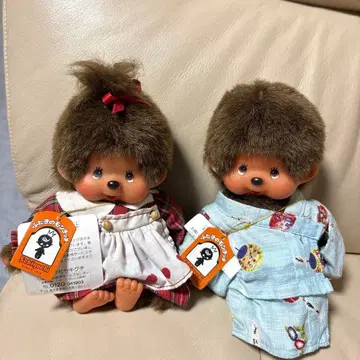 레어 택 포함 세키구치제 몽치치 봉제 인형 2개 세트