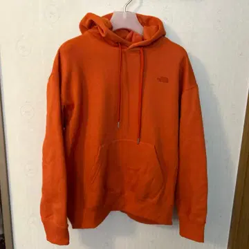 THE NORTH FACE 오렌지 후드 부착 후드티 L 사이즈