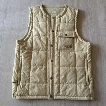 THE NORTH FACE 베이지 다운 베스트 XS