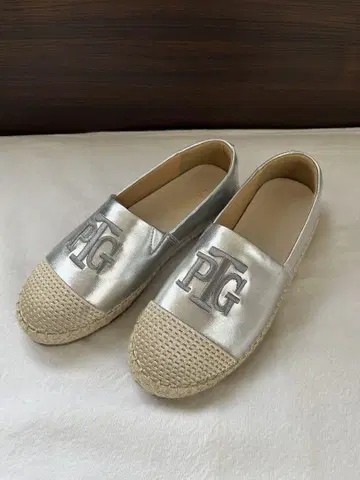 PTG 실버 에스파드리유 슬립온