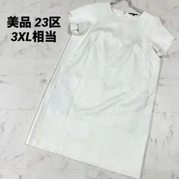 [ 새상품급 ] 23구 원피스 반팔 래글런 슬리브 화이트 3XL 상당