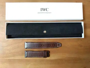 IWC 정품 EASX-CHANGE 카프 스킨 브라운 가죽 스트랩