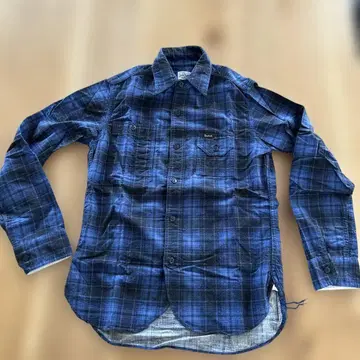 Studio D'Artisan 블루 계열 체크 플란넬 셔츠