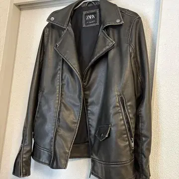 ZARA 라이더 자켓 인조 가죽