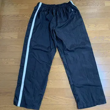 Champion 챔피온 블랙 나일론 오버 팬츠 XXL