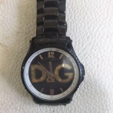 D&G 블랙 손목시계 쿼츠