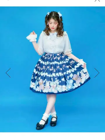 가격 인하 엑시즈팜 랜드리 패턴 스커트