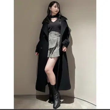 dazzlin 케이프 오버 실루엣 코트
