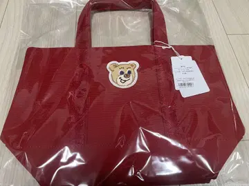 러브리 바이 페이러 올드 테디 와펜 토트백 와인 레드