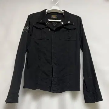 vanson 블랙 긴팔 셔츠 자수