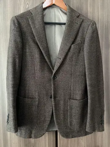 새상품급 브리라펠 일구스토 44 다크 브라운 자켓 빔즈