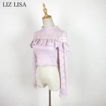 LIZLISA 레이스 디자인 블라우스 단장 Y2K