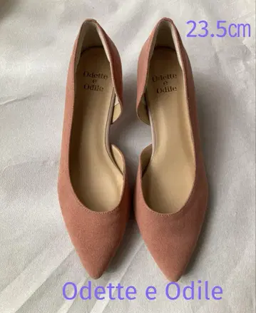 [ Odette e Odile ] 핑크 스웨이드 펌프스 23.5cm