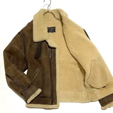 새상품급 에어포스 U.S AIRFORCE B-3 무스탕 자켓 보아 M