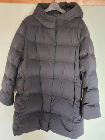UNIQLO 후드 부착 블랙 다운 자켓 XXL