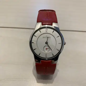 SKAGEN 손목시계 실버/레드