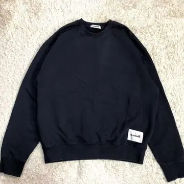 질 샌더 JIL SANDER+ 로고 패치 맨투맨 네이비 L 사이즈