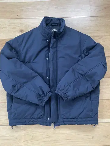 ZARA 네이비 다운 자켓 L