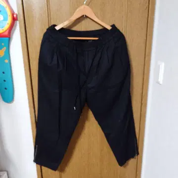 몽키타임 블랙 이지 팬츠 사이드 지퍼