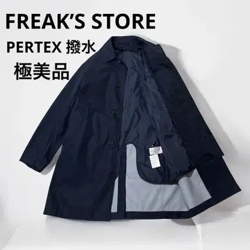 FREAK'S STORE PERTEX 발수 스텐카라 코트 네이비 새상품급