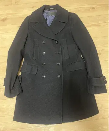 ICB 블랙 피 코트 블랙