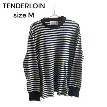 TENDERLOIN 보더 롱T sizeM 초기