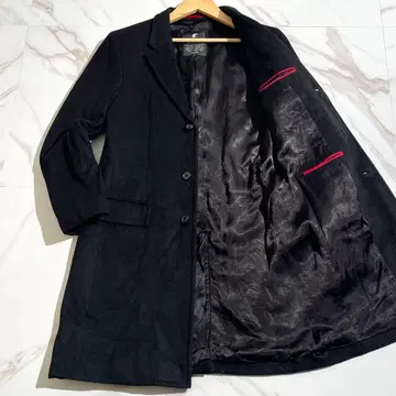 [ 새상품급 ] LOVELESS 체스터 코트 로고 버튼 블랙 S