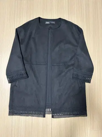 ZARA 블랙 노카라 자켓 S 사이즈
