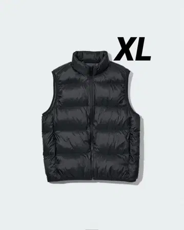 UNIQLO 울트라 라이트 다운 베스트/와이드 퀼트 블랙 XL