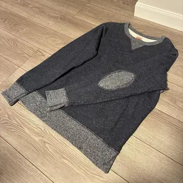 Healthknit 네이비 엘보 패치 트레이닝복