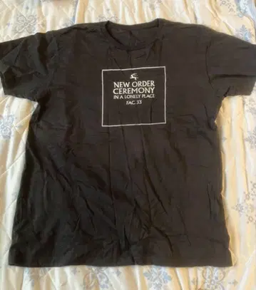 NEW ORDER CEREMONY T셔츠 블랙
