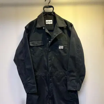 Schott 블랙 오버롤 M 사이즈