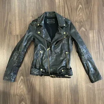 Hysteric Glamour 블랙 가죽 라이더 자켓