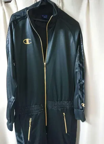 Champion 트랙 수트 블랙