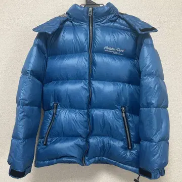 BLUE CROSS 후드 부착 다운 자켓 M