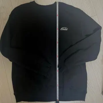 emis 맨투맨 블랙 속기모