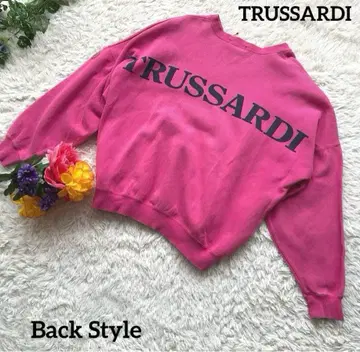 TRUSSARDI 트루사르디 [ 해마 ] [ 로고 ] 핑크 맨투맨 F