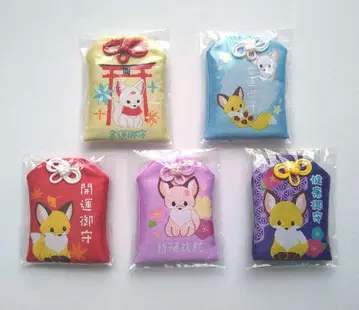 초콘과 여우 한나리 부적 5종 세트 컴플리트